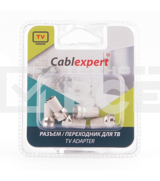 Коннектор Cablexpert F SPL6-01, 18mm, для кабеля RG6, 5шт