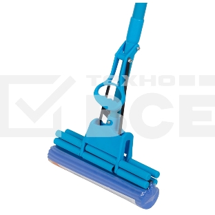Швабра отжимная МорР-08 с насадкой ПВА, 2 ряда роликов
