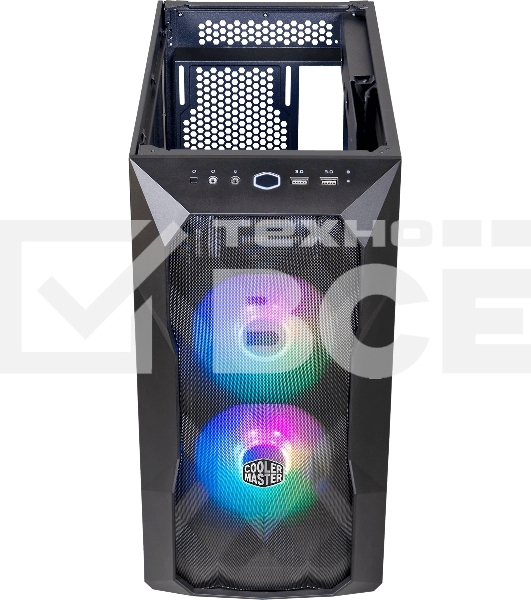 Компьютерный корпус Cooler Master MasterCase TD300 Mesh, USB3.0x2, 2x120ARGBFans, Black, mATX, w/o PSU