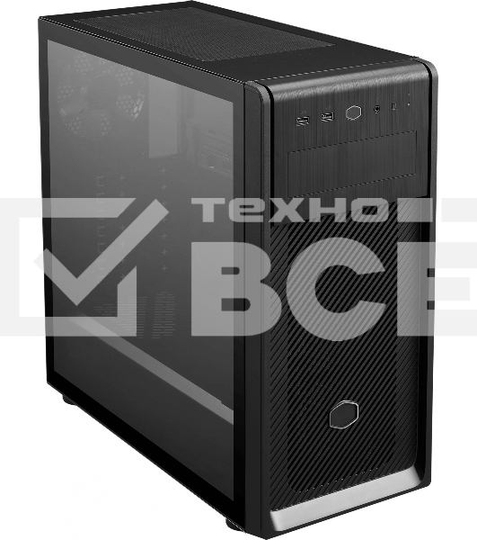 Компьютерный корпус без блока питания Cooler Master Elite 500, 2xUSB3.2, 1x120Fan, w/o PSU, Black, w/o ODD, Window TG left panel, ATX