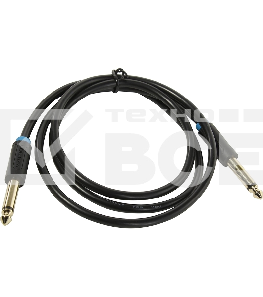 Кабель Vention аудио Jack 6,35 mm M/6.35 M - 1 м