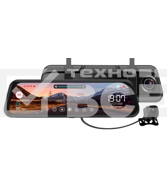 Видеорегистратор TrendVision MR-810 GT черный 1080x1920 1080p 140гр. GPS MSTAR 8336N