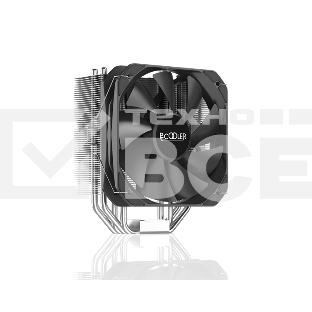 Кулер PCCooler Paladin 400 S115X/1200/1700/AM4 (20 шт/кор, TDP 200W, 130mm PWM FAN, 4 тепловые трубки 6мм, 800-1600RPM, 18-28,6dBa)