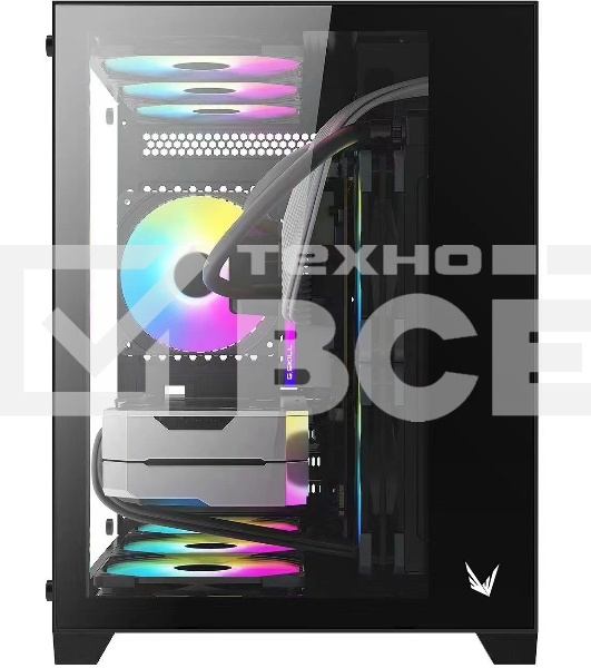 Компьютерный корпус AeroCool / Formula Crystal Z5 черный без БП mATX 1x120mm 2xUSB2.0 1xUSB3.0 audio bott PSU