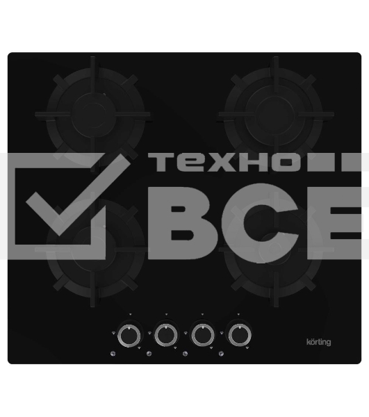 Встраиваемая газовая панель Korting HGG 6420 CN