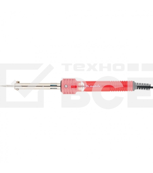 Паяльник Matrix, пластиковая рукоятка,медный наконечник с долговечным защитным покрытием, 30W