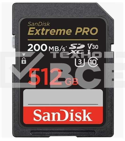 Карта памяти SANDISK SDXC 512GB UHS-1 SDSDXXD-512G-GN4IN