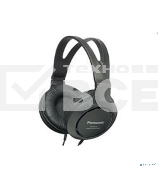 Наушники мониторные Panasonic RP-HT161E-K 2м черный проводные (оголовье)