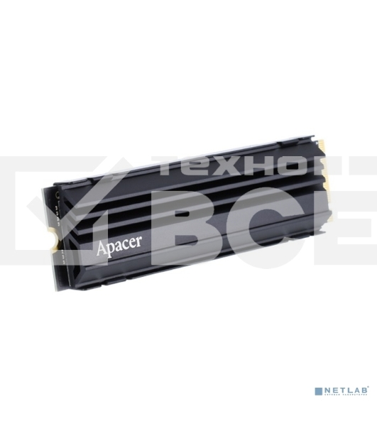 Накопитель SSD Apacer AS2280Q4U, 512 Gb, PCIe 4.0 x4, M.2 2280, NVMe v1.4, R/W 7000/3000, с радиатором
