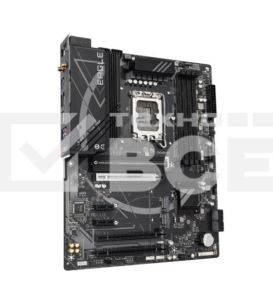 Материнская плата Gigabyte Z790 EAGLE AX, LGA 1700, Intel Z790, 4xDDR5, 4xSATA, 3xM.2, 1xPCIe 3.0 x1, 1xPCIe 4.0 x4, 1xPCIe 5.0 x16, 1xHDMI, 1xDP, 1x 2.5Gb LAN, 2xUSB-A 2.0, 4xUSB-A 3.2 Gen 1, 1xUSB 3.2 Gen 2, 7.1, ATX