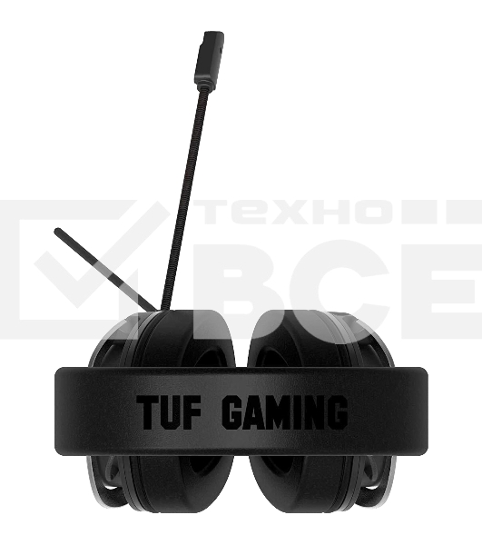 Игровые наушники ASUS TUF Gaming H1 WL чёрные (2.4 ГГц, 7.1 виртуально, 40мм, неодимовые магниты, 32 Ом, 20~20000 Гц, микрофон, USB-C, PC, Mac, PS4, Nintendo Switch, Xbox One, 90YH0391-B3UA00)