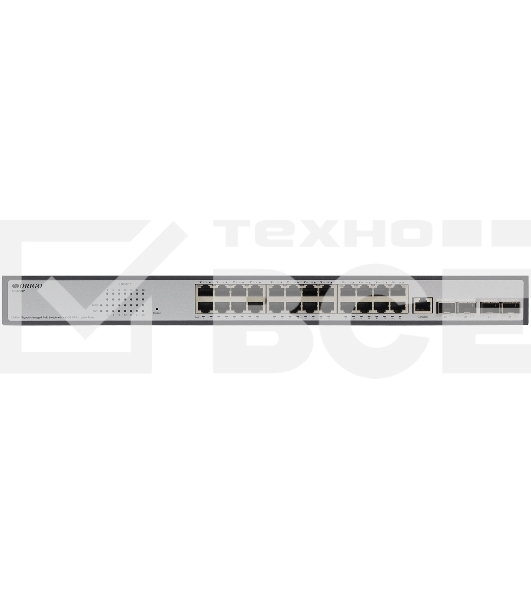 Коммутатор ORIGO Managed L3 Switch 24x1000Base-T PoE, 4x10GBase-X SFP+, PoE Budget 370W, RJ45 Console, 19