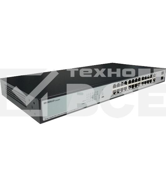 Коммутатор Origo OS2228P/370W OS2228P/370W/B1A (L2) 26x1Гбит/с 2SFP 24PoE+ 370W неуправляемый