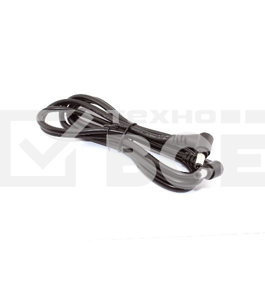 Кабель DC 5.5x2.5  18 AWG папа-папа 1,5 м с угловым штекером