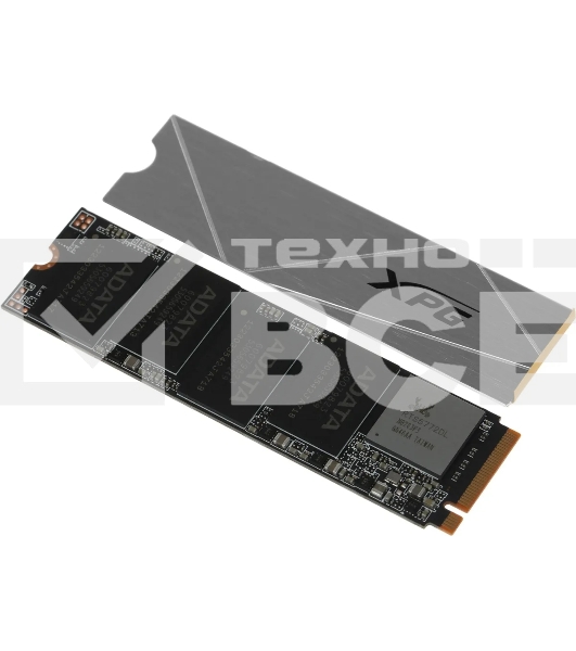 Накопитель SSD ADATA XPG GAMMIX S60, 1Tb, PCIe 4.0 x4, M.2 2280, NVMe, R/W 5000/3200, с радиатором