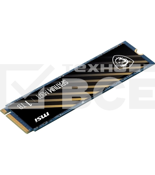 Накопитель SSD MSI Spatium M371, 1ТБ, M.2 2280, PCIe 3.0 x4, NVMe, M.2