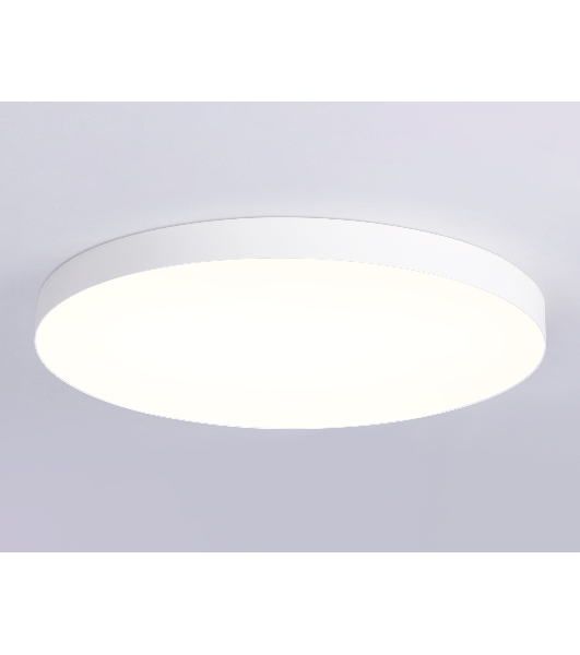 Потолочный светодиодный светильник Ambrella light FV5539 WH белый LED 130W 3000K D800*58 (Без ПДУ)