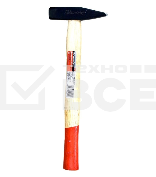 Молоток Matrix слесарный 600г квадратный боек деревянная рукоятка