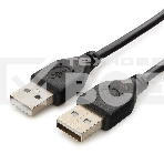 Кабель USB 2.0 Pro Cablexpert CCP-USB2-AMAM-6, AM/AM, 1.8м, экран, черный, пакет, фото2