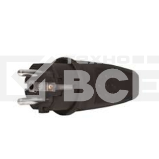 Вилка прямая c заземлением каучук 16А 250В IP44 (602227) UNIVersal