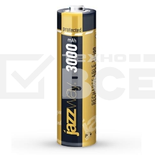 Аккумулятор Li-Ion JazzWay 18650 3000мАч с защитой
