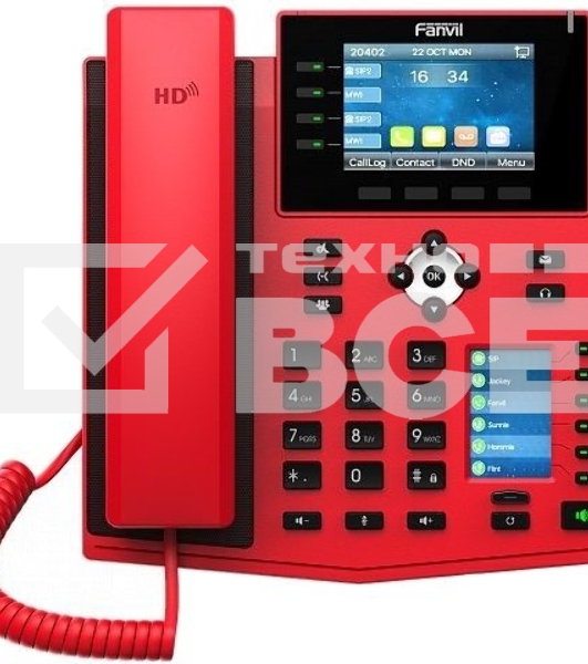 Телефон IP Fanvil X5U-R красный