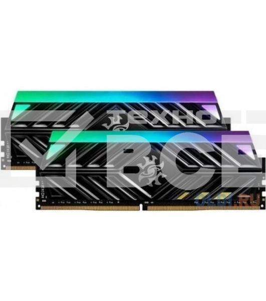 Оперативная память XPG Spectrix D41 RGB, 16GB (2x8GB), DDR4, 3600MHz, CL18, DIMM, с радиаторами, серый, RGB
