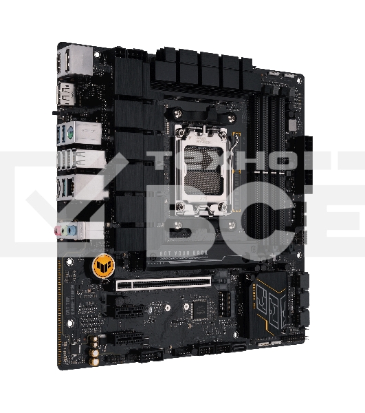 Материнская плата ASUS TUF GAMING B650M-E, AM5, AMD B650, 4xDDR5, 4xSATA, 2xM.2, 1xPCIe 4.0 x16, 2xPCIe x1, 2xDP, 1xHDMI, 1x 2.5Gb LAN, 1xUSB-A 3.2 Gen 2, 2xUSB-A 3.2 Gen 1, 4xUSB 2.0, 1xUSB-C 3.2 Gen 2, 3x3.5 мм, 7.1, mATX