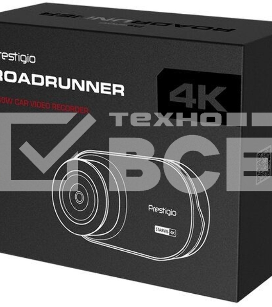 Видеорегистратор Prestigio RoadRunner 480W, 3.0'' IPS (854x480) touch screen display, UHD 4K 3840x2160@30fps, Mstar SSC8629Q, 8 MP CMOS Sony Starvis IMX415 image sensor, 8 MP camera, 140° Viewing Angle, Wi-Fi, USB Type-C, Supercapacitor, Night Vision, Motion Detection, G-sensor, Cyclic Recording, color/черный, front part/glass, back part/plastic