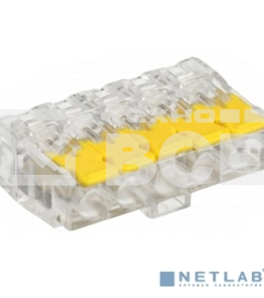 Клемма IEK СМК UKZ60-415-050 5x 0.2-0.4мм2 дл.19.2мм ш.30.4мм желтый (упак.:50шт)