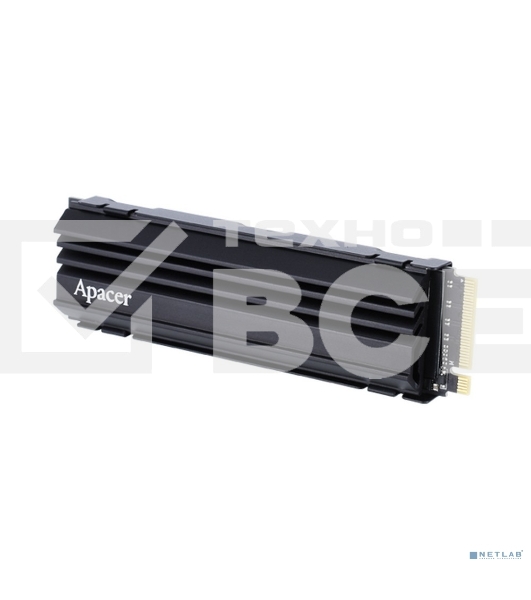 Накопитель SSD Apacer AS2280Q4U, 512 Gb, PCIe 4.0 x4, M.2 2280, NVMe v1.4, R/W 7000/3000, с радиатором