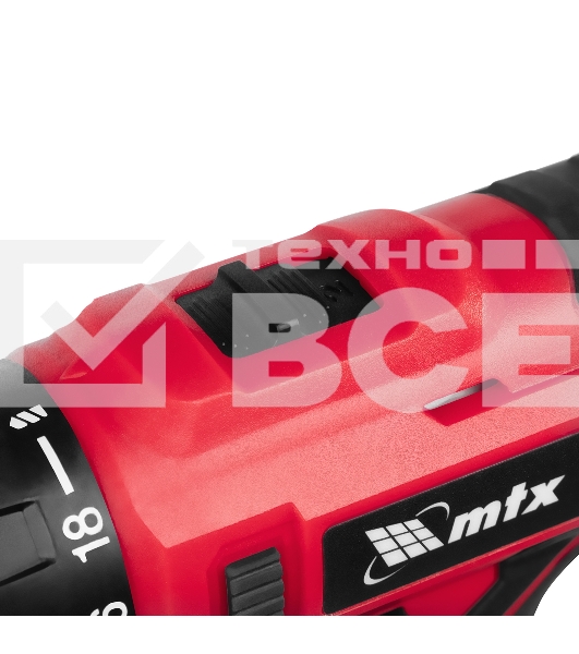 Дрель-шуруповерт MTX MCDL-12-02P, Аккумуляторная, 12В, 2 АКБ, Кейс