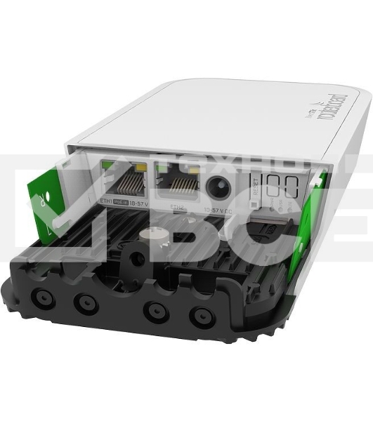 Точка доступа Mikrotik RBwAPGR-5HacD2HnD&;R11e-LTE6 wAP ac LTE Kit with four core 710MHz CPU, 128MB RAM, 2x Gigabit LAN, built-in 2.4Ghz 802.11b/g/n Dual Chain wireless with integrated antenna, built-in 5Ghz 802.11an/ac Dual Chain wireless with integrated