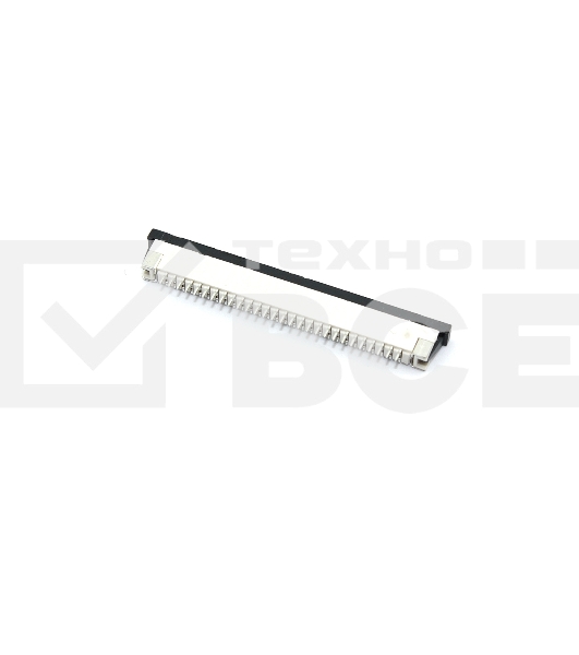 Разъем FPC  Half Coverage Top Contact 1.0K-BS-28PWB 28 pin высота 2мм шаг 1мм