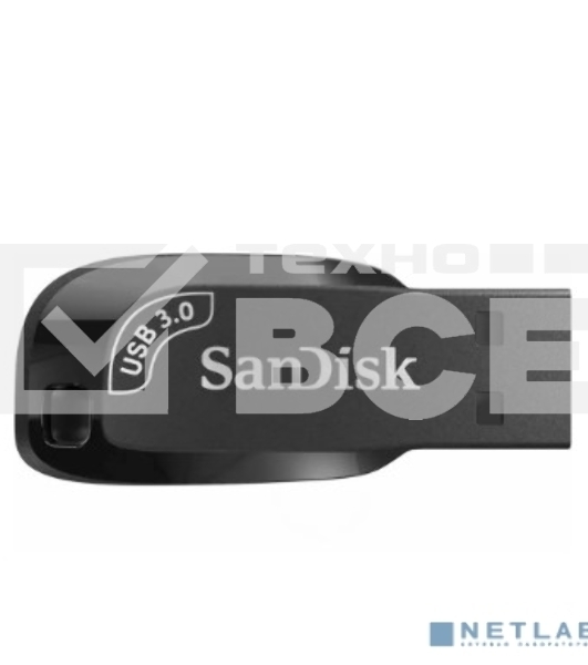 Флеш диск Sandisk 64Gb Shift Ultra SDCZ410-064G-G46 USB3.0 черный
