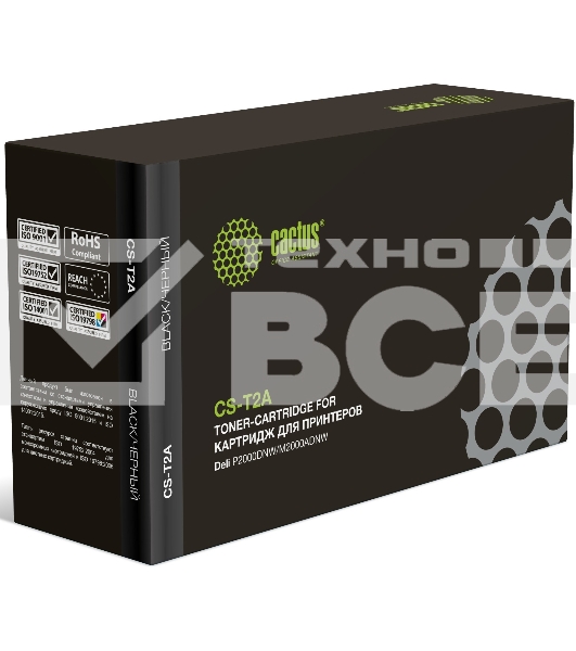 Картридж лазерный Cactus CS-T2A (T2A) черный (2000 стр.) для Deli P2000DNW/M2000ADNW