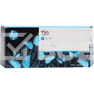 Картридж струйный HP 738 300-ml Cyan DesignJet Ink Cartridge