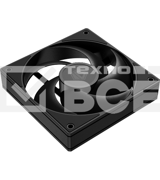 Вентилятор для корпуса ID-Cooling AS-120-K черный, 120 мм, 2000 об/мин, 27.2 дБ, 4 pin