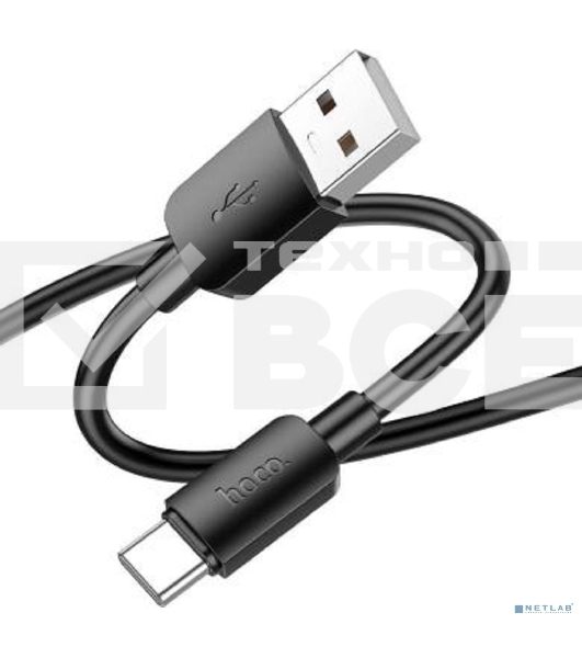 Кабель USB HOCO X96 Type-C/ 1m/ 3A/ Black