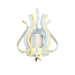 Светильник Ambrella light FL112/6 WH белый 156W 460*460*400 (ПДУ РАДИО 2.4), фото 1