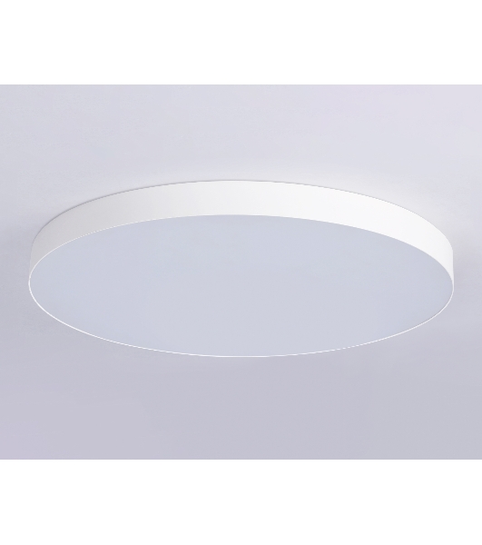 Потолочный светодиодный светильник Ambrella light FV5539 WH белый LED 130W 3000K D800*58 (Без ПДУ)