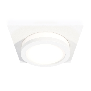 Комплект встраиваемого светильника Ambrella light XC8061017 SWH/FR белый песок/белый матовый GX53 (C8061, N8412)