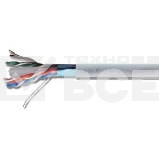 Кабель витая пара F/UTP кат.5E 1х2х24AWG solid CU PVC сер. (м) Rexant 01-0120