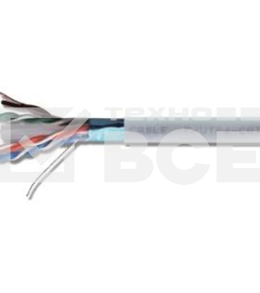 Кабель витая пара F/UTP кат.5E 1х2х24AWG solid CU PVC сер. (м) Rexant 01-0120