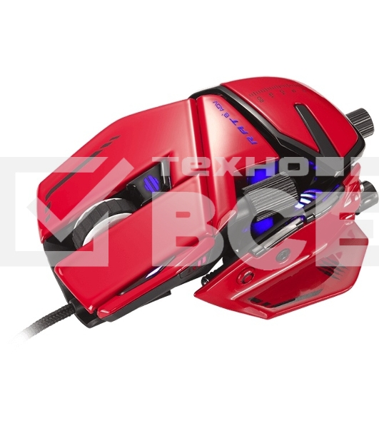 Мышь проводная Mad Catz R.A.T. 8+ ADV красный, 20000 dpi, USB, кнопки - 11