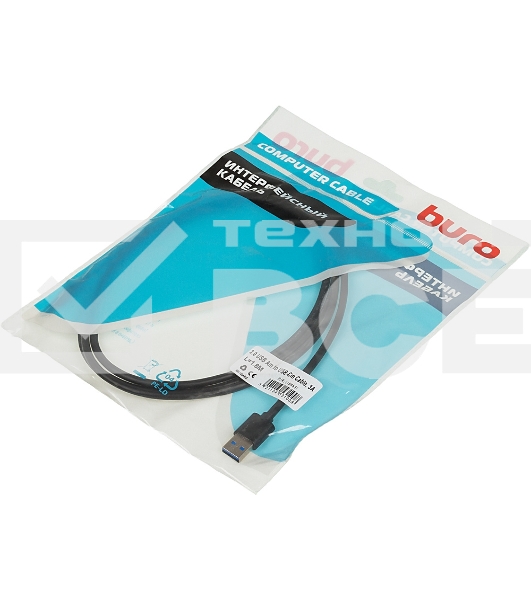 Кабель Buro BHP USB-TPC-1.8 USB 3.0 A(m) USB Type-C (m) 1.8м черный