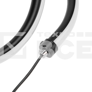 Светильник декоративный Spiral Uno, LED, 2Вт, 3000К, 5В, черный Rexant