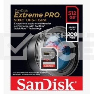 Карта памяти SANDISK SDXC 512GB UHS-1 SDSDXXD-512G-GN4IN