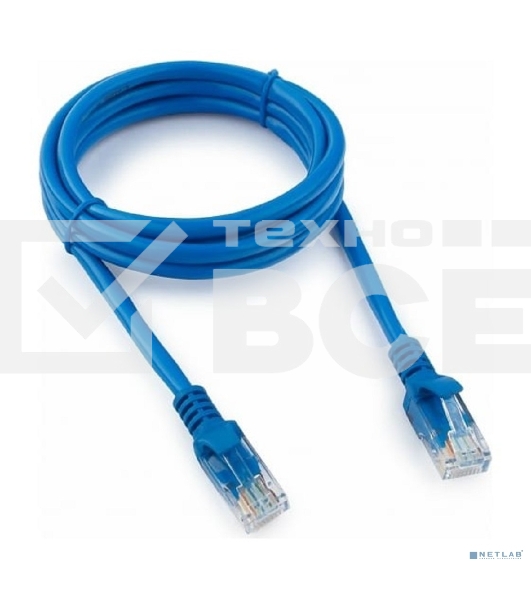 Патч-корд UTP Cablexpert кат.5e, 1.5м, литой, многожильный (синий)