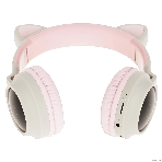 Беспроводные/проводные наушники Hoco W27 розовый, накладные, Bluetooth + проводной, «кошачьи ушки», до 5 ч., фото6